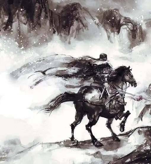 求一张古风男子持刀血战背影图,衣服最好平常点不要像游戏里的一样,求大神帮忙