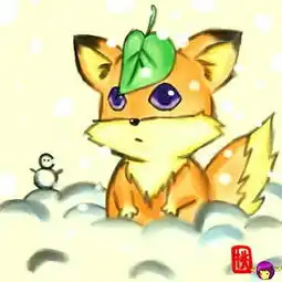 萌萌的小狐狸卡通图,有好评