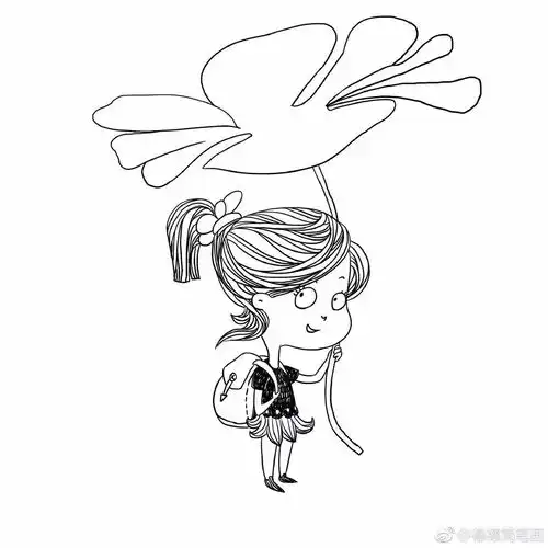 简笔画教程简笔画小女孩