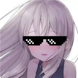 求这种戴着墨镜的动漫女生头像