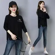 女生白色简约头像长袖