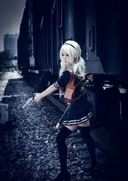 带刀软妹蛮腰秀水手服美少女特攻队cos作品图片11游侠图库
