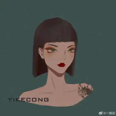 卡通哭的头像女生冷艳