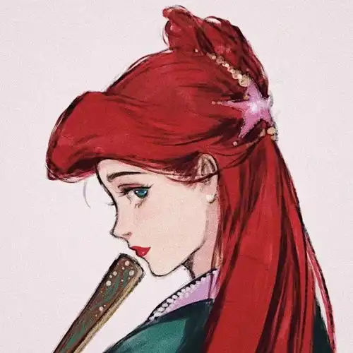 手绘女生头像只有星星才会被众人指点