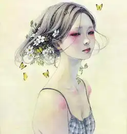 岛国的插画师笔下的美女,美丽又暗含邪魅