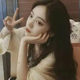 侧颜漂亮女生长发头像