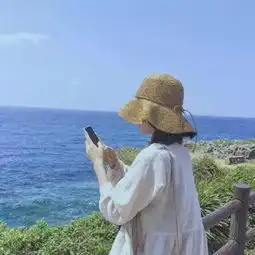 夕阳下的背影女生头像我