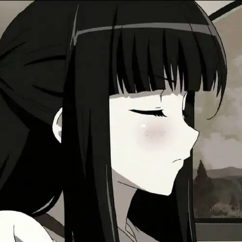 黑色高清女头像情头
