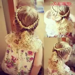 女孩子该怎么盘头发要图片小女孩可爱盘发头发的步骤及图片发型师姐