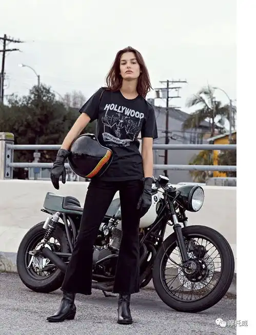 超模ophelieguillermand,时尚机车女骑士