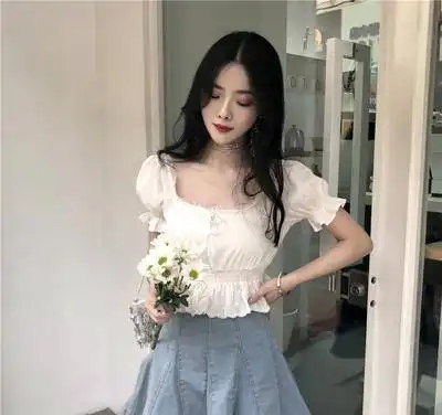 古力娜扎这件蕾丝小衫太仙了谁穿谁好看,粉丝纷纷求同款