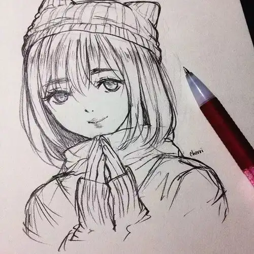 二次元少女头像真人卡通