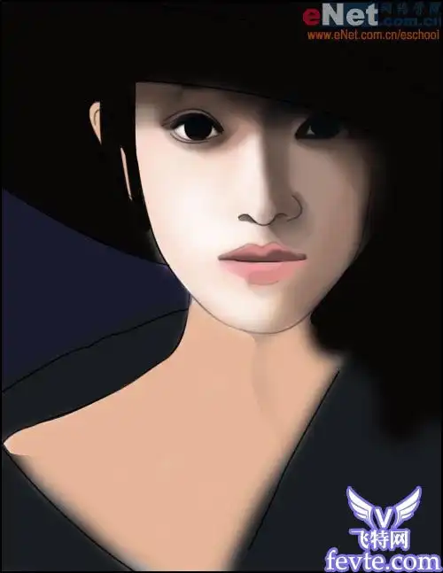 用photoshop鼠绘大眼美女
