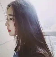 普通自然真人头像女侧脸