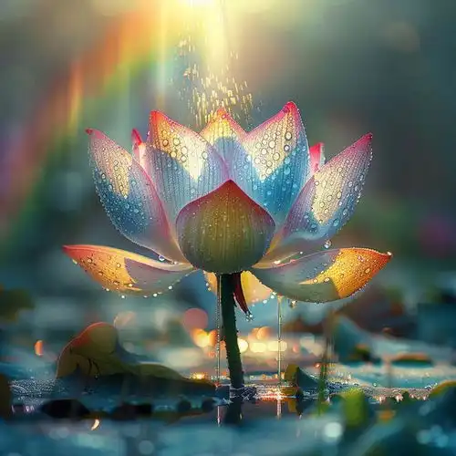 见莲花者护佑全家诸事顺心好运连连心想事成万事吉祥