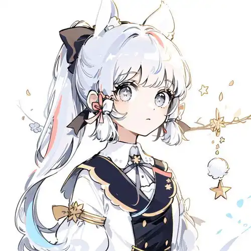 ai绘画猫耳绫华超适合做头像