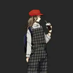 闺蜜头像,团头,卡通手绘