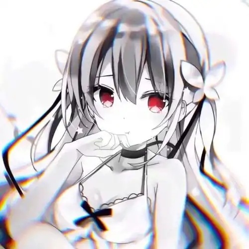 动漫头像动漫女头黑白头像图片集女孩子真的就是小可爱