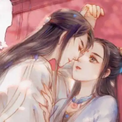 古风动漫头像情侣两张我很快乐也很难过