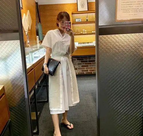 简约干净的衬衫裙,夏天轻松穿出高级感,时髦百搭又显气质