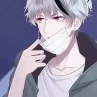 戴口罩的男生头像侧面动漫侧身戴口罩男生帅气头像