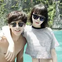 潮男潮女墨镜情侣头像微信头像图片大全