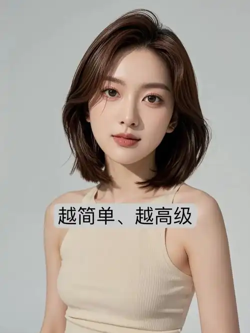 适合发际线高的女生发型中长款今日头条