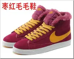 2012秋冬款nike加毛绒保暖板鞋耐克高帮运动鞋开拓者女鞋运动鞋