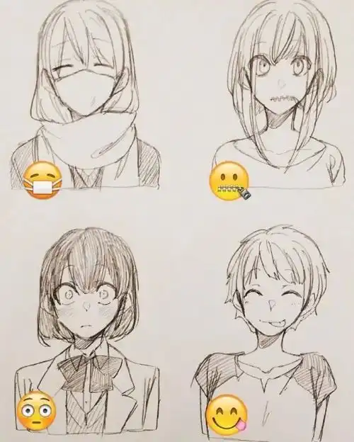 太强了表情拟人化,拿去临摹和创意参考都很不错