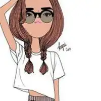 卡通女生头像背影长发唯美小清新