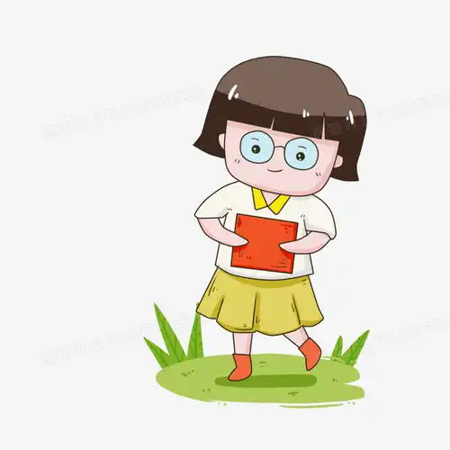 卡通看书女孩插画png图片素材免费下载psd格式30003000像素熊猫办公