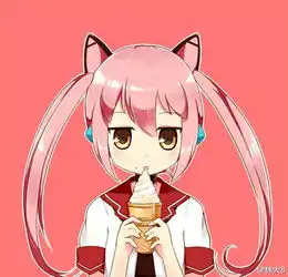 动漫类提问这个粉色双马尾的是谁