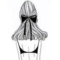 手绘头像女生黑白时尚微信头像图片大全