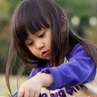 一双黑黑的大眼睛可爱小女孩子头像图片
