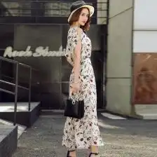 连体裤气质淑女碎花