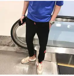 休闲裤男韩版修身小脚裤潮流学生运动裤快手红人同款长裤子男青创城a区a662四季星座网