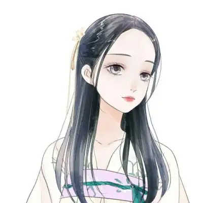 水彩手绘女头像