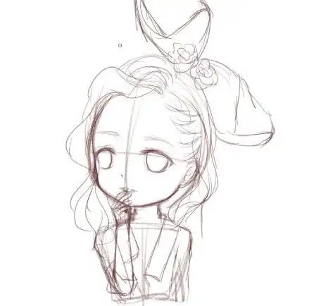 详细的q版头像画法教程,看完后脑子说它会了...