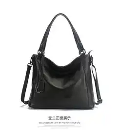 小童马头层牛皮女士单肩包包女2019新款斜挎包欧美时尚真皮女包大包c