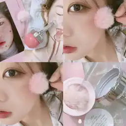 少女心爆棚的棉花糖腮红,直男你素颜的样子看起来好美