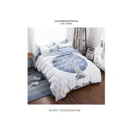 科莎韩式简约卡通纯棉四件套全棉1.8被套床单学生4件套床上用品