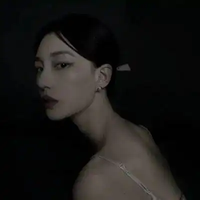 女生头像高清真人黑白女头像