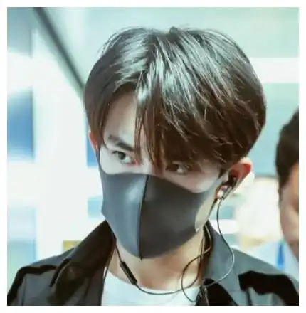 当明星戴上口罩,鞠婧祎脸小,看到翟潇闻嘴巴像p上去的一样