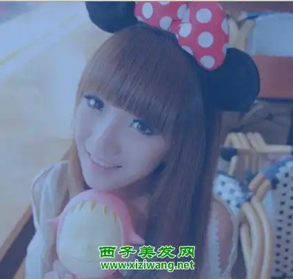 校园女生清纯长发发型造型图片