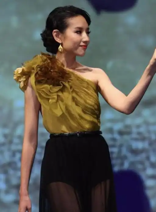 张柏芝和董洁穿同款礼服走秀,一个霸气侧漏,一个如旧上海的女伶