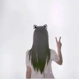 头像女真人背影两张