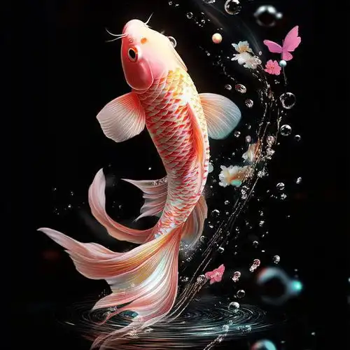 手机头像,好运锦鲤在,好运连连来