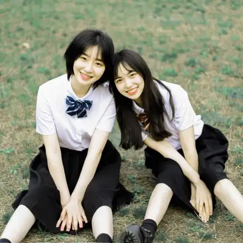 qq头像女学生穿校服时髦