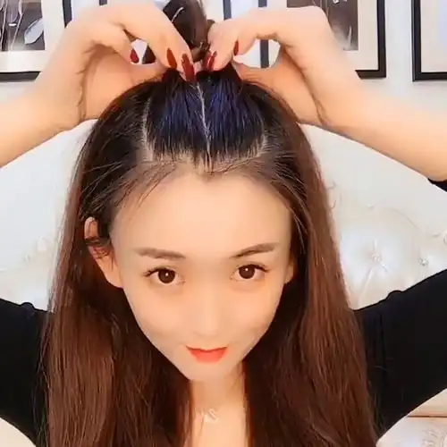 刘海可以扎上去,瞬间变成小仙女,简单又实用