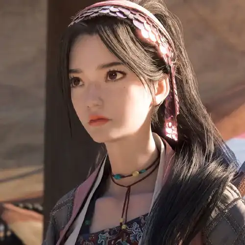 女人吉祥旺财头像高清索